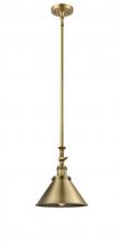  206-BB-M10-BB - Briarcliff - 1 Light - 10 inch - Brushed Brass - Stem Hung - Mini Pendant