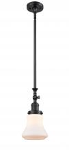  206-BK-G191 - Bellmont - 1 Light - 6 inch - Matte Black - Stem Hung - Mini Pendant