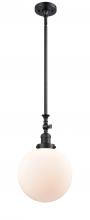  206-BK-G201-10 - Beacon - 1 Light - 10 inch - Matte Black - Stem Hung - Mini Pendant