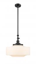  206-BK-G691-16 - Bridgeton - 1 Light - 16 inch - Matte Black - Stem Hung - Mini Pendant