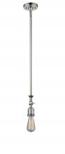  206-PN - Bare Bulb - 1 Light - 3 inch - Polished Nickel - Stem Hung - Mini Pendant