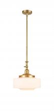  206-SG-G691-12 - Bridgeton - 1 Light - 12 inch - Satin Gold - Stem Hung - Mini Pendant