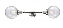  208L-PN-G204-8 - Beacon - 2 Light - 8 inch - Polished Nickel - Bath Vanity Light