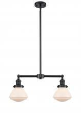 Innovations Lighting 209-OB-G321 - Olean - 2 Light - 22 inch - Oil Rubbed Bronze - Stem Hung - Adjustable Island Light