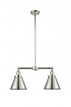  209-PN-M13-PN - Appalachian - 2 Light - 23 inch - Polished Nickel - Stem Hung - Island Light