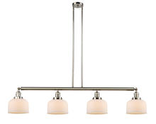  214-PN-G71-LED - Bell - 4 Light - 53 inch - Polished Nickel - Stem Hung - Island Light