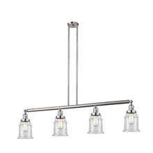  214-SN-G182-LED - Canton - 4 Light - 51 inch - Brushed Satin Nickel - Stem Hung - Island Light