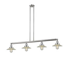  214-SN-G2-LED - Halophane - 4 Light - 53 inch - Brushed Satin Nickel - Stem Hung - Island Light