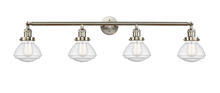 Innovations Lighting 215-SN-G324 - Olean - 4 Light - 43 inch - Brushed Satin Nickel - Adjustable Bath Vanity Light