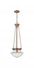  221-1P-AC-G542 - Oxford - 1 Light - 12 inch - Antique Copper - Pendant