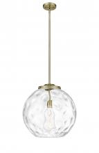 Innovations Lighting 221-1S-AB-G1215-16 - Athens Water Glass - 1 Light - 16 inch - Antique Brass - Cord hung - Pendant