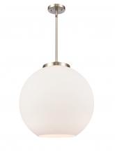 Innovations Lighting 221-1S-SN-G121-18 - Athens - 1 Light - 18 inch - Brushed Satin Nickel - Cord hung - Pendant