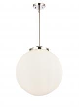  221-3S-PN-G201-16-LED - Beacon - 3 Light - 16 inch - Polished Nickel - Cord hung - Pendant