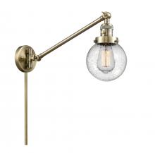  237-AB-G204-6 - Beacon - 1 Light - 6 inch - Antique Brass - Swing Arm