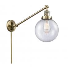  237-AB-G204-8 - Beacon - 1 Light - 8 inch - Antique Brass - Swing Arm