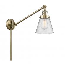  237-AB-G64 - Cone - 1 Light - 8 inch - Antique Brass - Swing Arm