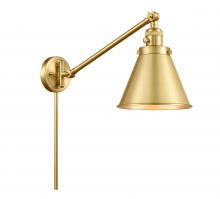  237-SG-M13-SG - Appalachian - 1 Light - 8 inch - Satin Gold - Swing Arm