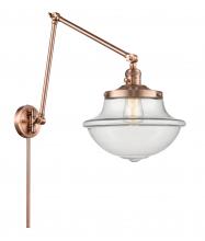  238-AC-G542 - Oxford - 1 Light - 12 inch - Antique Copper - Swing Arm