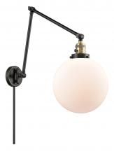  238-BAB-G201-10 - Beacon - 1 Light - 10 inch - Black Antique Brass - Swing Arm