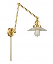  238-SG-G2 - Halophane - 1 Light - 9 inch - Satin Gold - Swing Arm