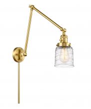  238-SG-G513 - Bell - 1 Light - 8 inch - Satin Gold - Swing Arm