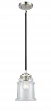  284-1S-BPN-G182 - Canton - 1 Light - 6 inch - Black Polished Nickel - Cord hung - Mini Pendant