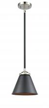  284-1S-BPN-M13-BK - Appalachian - 1 Light - 8 inch - Black Polished Nickel - Cord hung - Mini Pendant