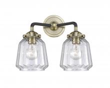  284-2W-BAB-G142 - Chatham - 2 Light - 14 inch - Black Antique Brass - Bath Vanity Light