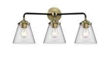  284-3W-BAB-G62 - Cone - 3 Light - 24 inch - Black Antique Brass - Bath Vanity Light