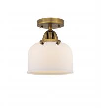  288-1C-BB-G71 - Bell - 1 Light - 8 inch - Brushed Brass - Semi-Flush Mount