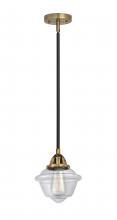  288-1S-BAB-G532 - Oxford - 1 Light - 8 inch - Black Antique Brass - Cord hung - Mini Pendant