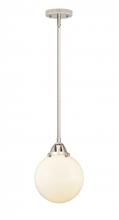  288-1S-PN-G201-8 - Beacon - 1 Light - 8 inch - Polished Nickel - Cord hung - Mini Pendant