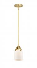  288-1S-SG-G51 - Bell - 1 Light - 5 inch - Satin Gold - Cord hung - Mini Pendant