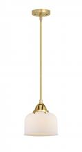  288-1S-SG-G71 - Bell - 1 Light - 8 inch - Satin Gold - Cord hung - Mini Pendant