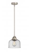  288-1S-SN-G74 - Bell - 1 Light - 8 inch - Brushed Satin Nickel - Cord hung - Mini Pendant