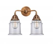  288-2W-AC-G182 - Canton - 2 Light - 14 inch - Antique Copper - Bath Vanity Light