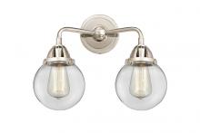  288-2W-PN-G202-6 - Beacon - 2 Light - 14 inch - Polished Nickel - Bath Vanity Light