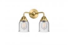  288-2W-SG-G54 - Bell - 2 Light - 13 inch - Satin Gold - Bath Vanity Light