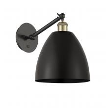 Innovations Lighting 317-1W-BAB-MBD-9-BK - Bristol - 1 Light - 9 inch - Black Antique Brass - Sconce