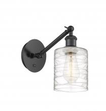 Innovations Lighting 317-1W-BK-G1113 - Cobbleskill - 1 Light - 5 inch - Matte Black - Sconce