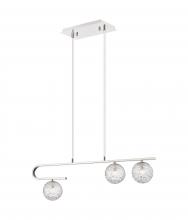  320-3I-PN-G320-5CL-PN - Barrington - 3 Light - 32 inch - Polished Nickel - Cord hung - Island Light