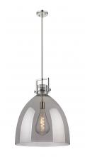  411-1SL-PN-G412-18SM - Newton Bell - 1 Light - 18 inch - Polished Nickel - Pendant