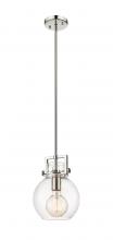 Innovations Lighting 411-1SS-PN-G410-8CL - Newton Sphere - 1 Light - 8 inch - Polished Nickel - Mini Pendant