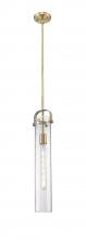  413-1SS-BB-G413-1S-4SDY - Pilaster - 1 Light - 4 inch Glass - Brushed Brass - Pendant