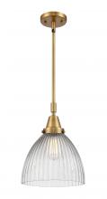  447-1S-BB-G222 - Seneca Falls - 1 Light - 10 inch - Brushed Brass - Mini Pendant