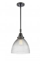  447-1S-BK-G222 - Seneca Falls - 1 Light - 10 inch - Matte Black - Mini Pendant