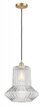  516-1P-SG-G212 - Springwater - 1 Light - 12 inch - Satin Gold - Cord hung - Mini Pendant