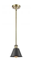  516-1S-AB-M8-BK - Smithfield - 1 Light - 7 inch - Antique Brass - Mini Pendant