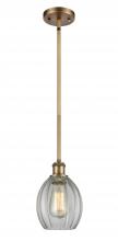  516-1S-BB-G82 - Eaton - 1 Light - 6 inch - Brushed Brass - Mini Pendant