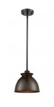  516-1S-OB-M14-OB - Adirondack - 1 Light - 8 inch - Oil Rubbed Bronze - Mini Pendant